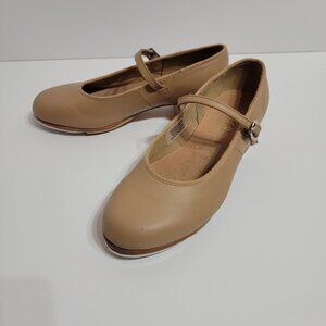 Bloch Beige Girl Tap Shoes Size 4.5